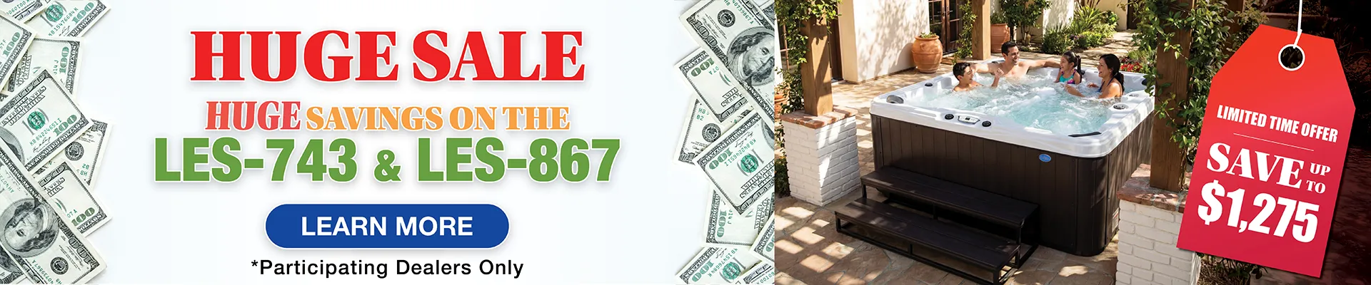 Calspas hot tub being used in a family setting - Menifee